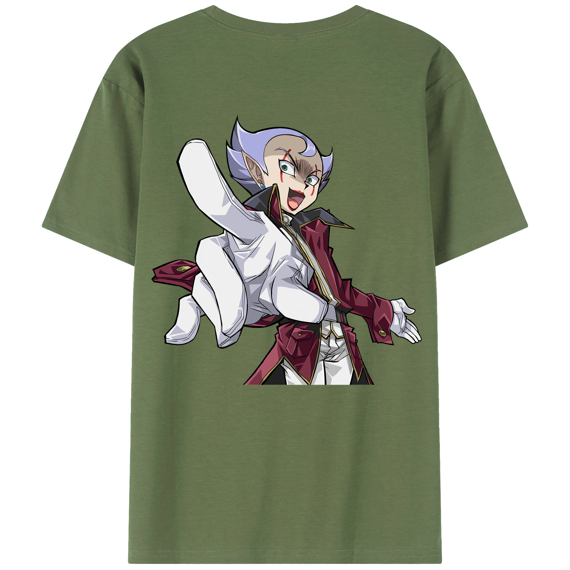 （画像用） 遊☆戯☆王 Yu-Gi-Oh! 綿100％ メンズ半袖Tシャツ（バックプリント） 通気性